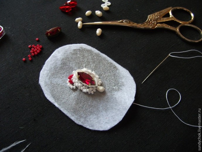 ​Создаем свадебные серьги "Мирослава": часть 2