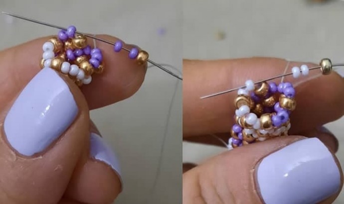 Учимся плести жгут из бисера