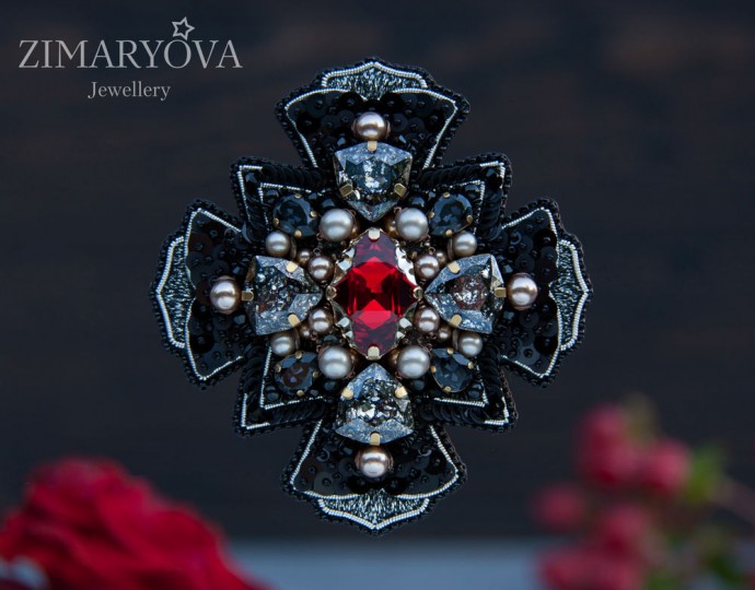 ​Создаем брошь-орден "Primavera": часть 4