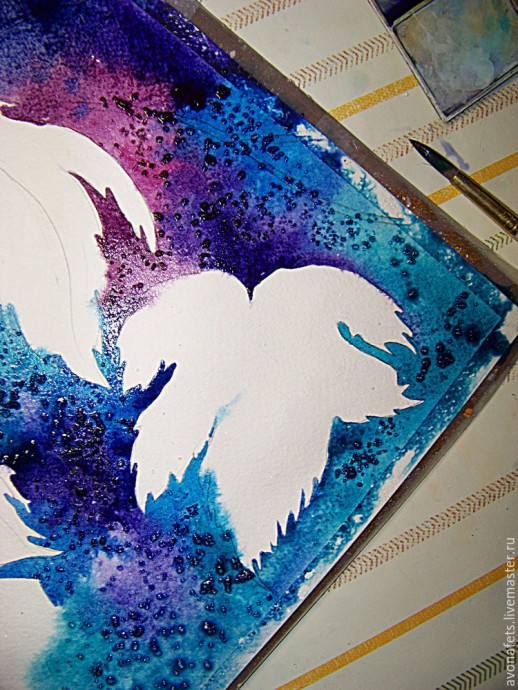 Осенний мастер-класс: акварель по-мокрому, часть 1