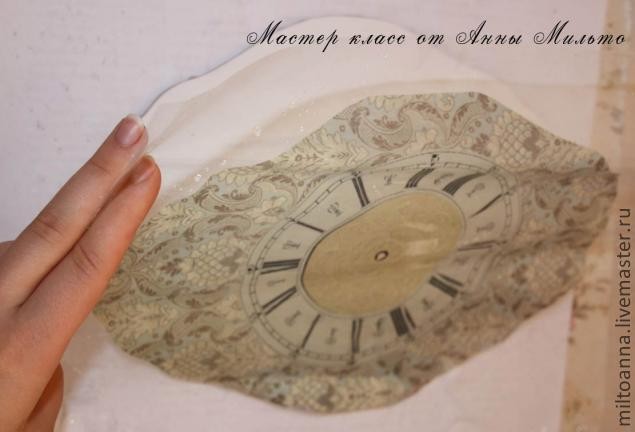 Часы в технике классического декупажа: часть 1