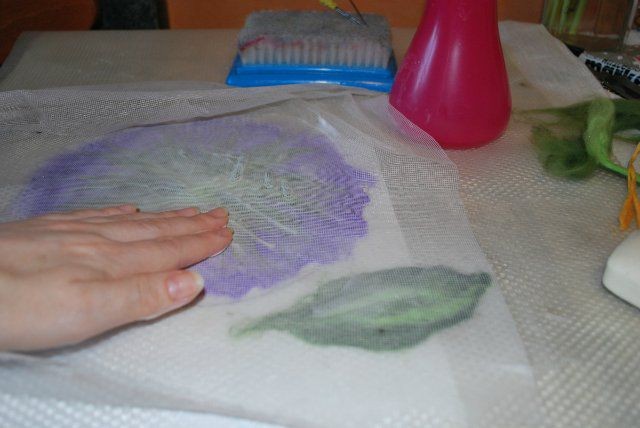 ​Мастер-класс по валянию цветка "Вьюнок": часть 3