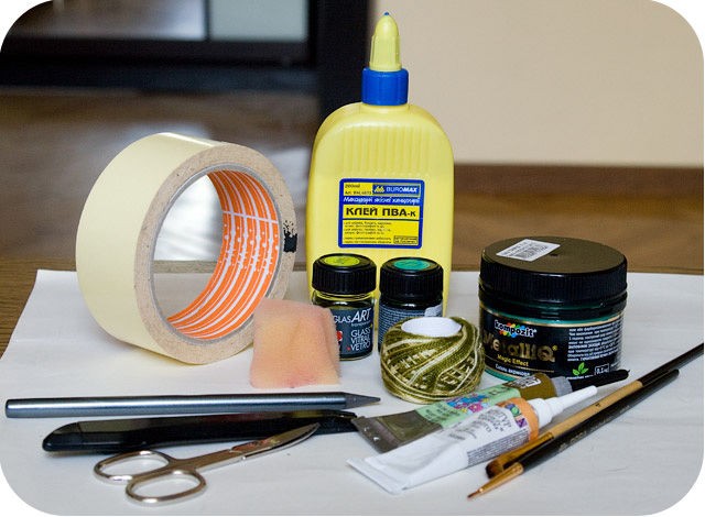 Мини-вазочка из бывшей соусницы: часть 1