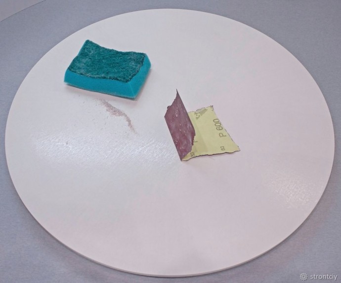 ​Расписываем интерьерные часы в смешанной технике: часть 3