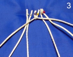 ​Ажурный поясок с кистями и бусинками в технике макраме: часть 1