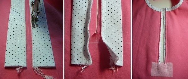 Застежка поло без воротника