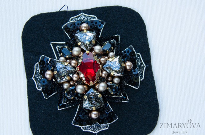 ​Создаем брошь-орден "Primavera": часть 4