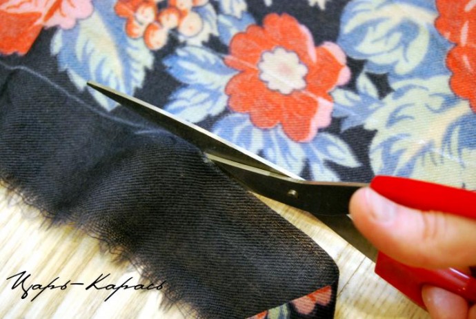 ​Павло-посадская переделка: стильные бусы из платка, часть 1