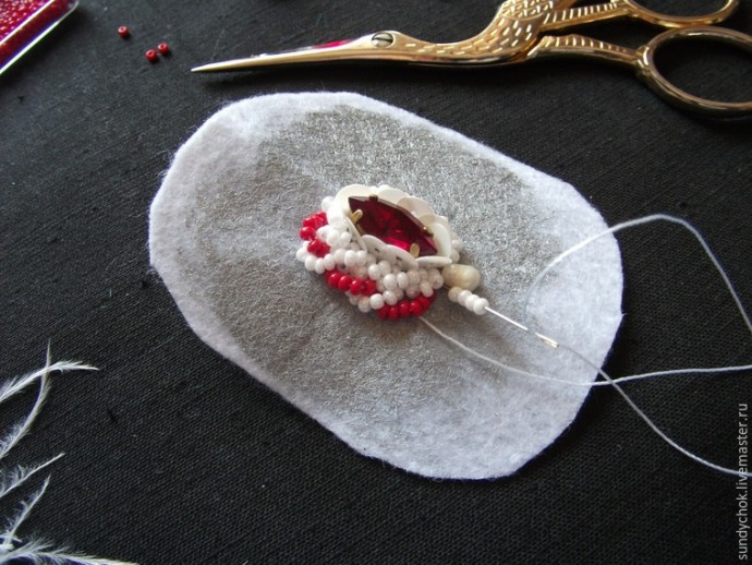 ​Создаем свадебные серьги "Мирослава": часть 2