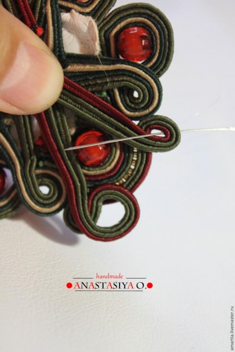 Создание шикарного сутажного браслета с агатом: часть 2