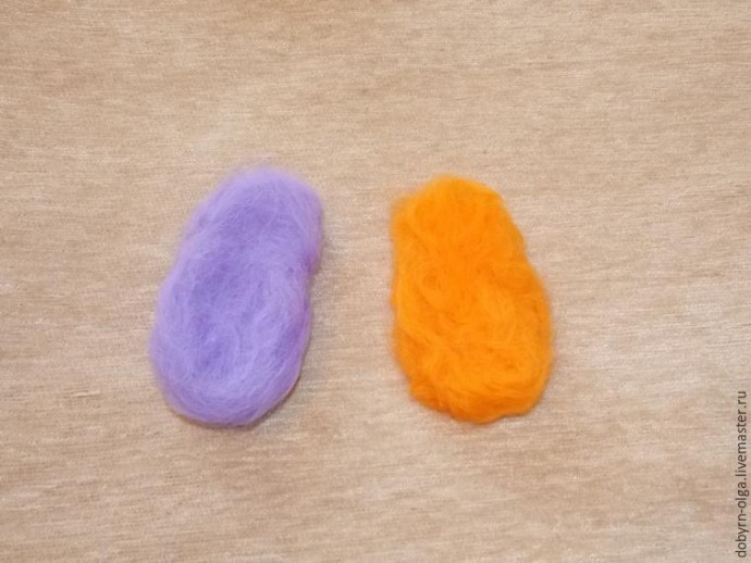 Позитивный пёс Шарик, выполненный в технике сухого и мокрого валяния: часть 2