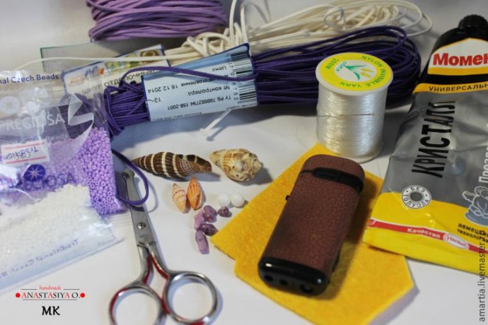 Сутажная брошь с ракушками: мастер-класс, часть 1