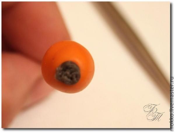 ​Лепим шиповник из полимерной глины: часть 2