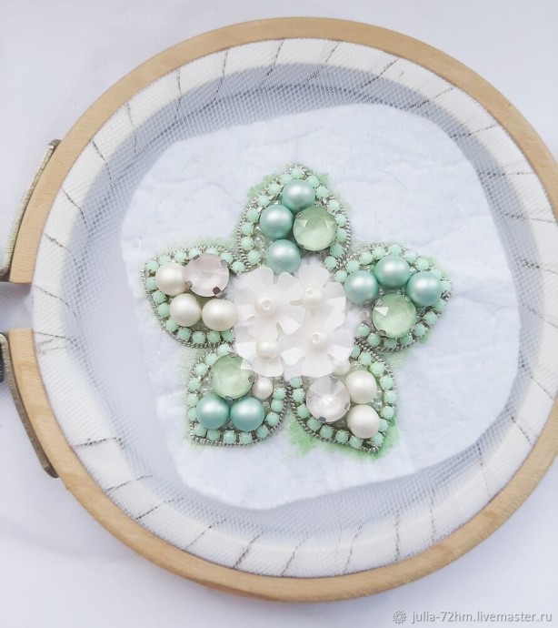 ​Создаем брошь-цветок: часть 2