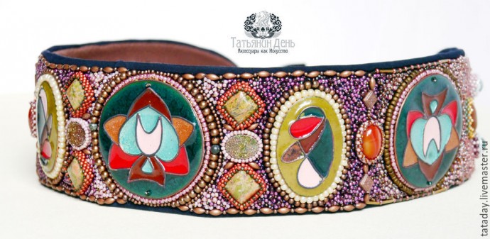 Создаем пояс с бисерной вышивкой: часть 5