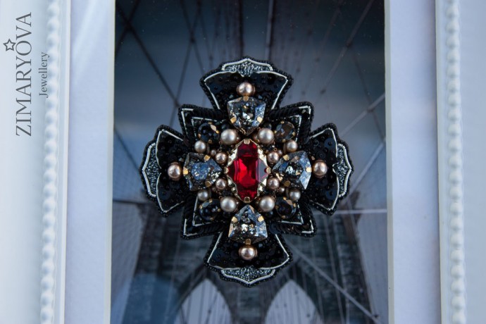 ​Создаем брошь-орден "Primavera": часть 4