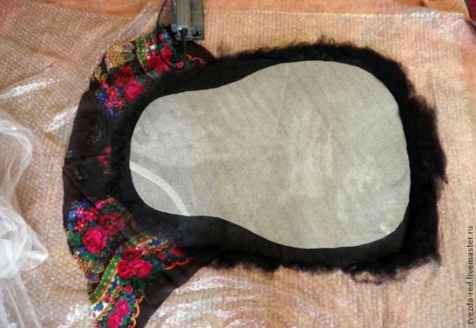 Мастер-класс по валянию сумки "Матрёнушка" с использованием платка: часть 1