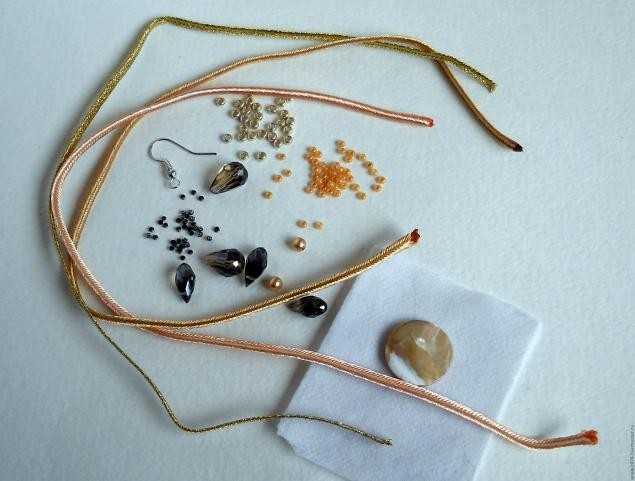 ​Мастер-класс по сутажу "Сутажные серьги Винтаж": часть 1
