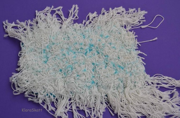 Создаем фактурный войлок из хлопковых ниток и шерсти Создаем фактурный войлок из хлопковых ниток и шерсти