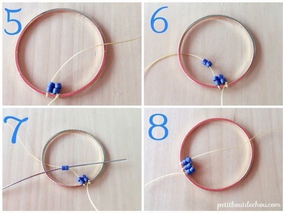 Круглые серьги на круглой основе