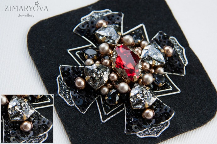 ​Создаем брошь-орден "Primavera": часть 3