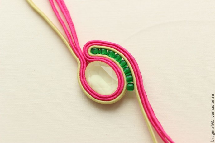 ​Создание сутажных сережек "Экзотический цветок" с кристаллами Swarovski: часть 2