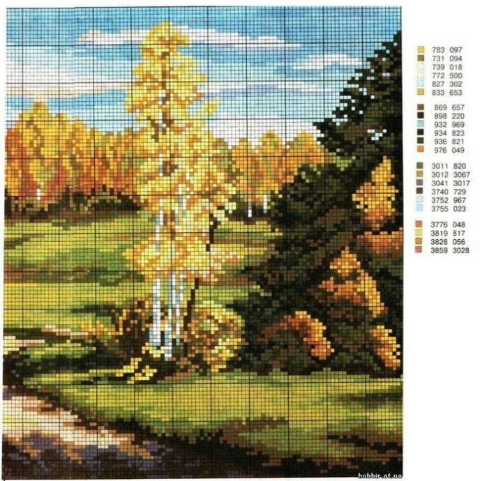 Вышиваем осенние пейзажи и не только