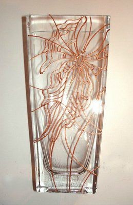 Расписываем стеклянную вазу: часть 2