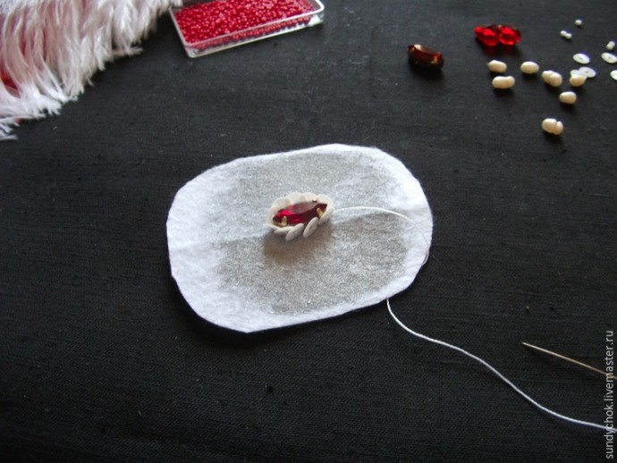 ​Создаем свадебные серьги "Мирослава": часть 2