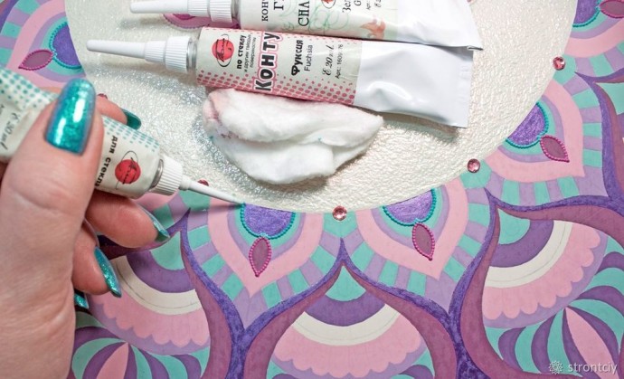 ​Расписываем интерьерные часы в смешанной технике: часть 5