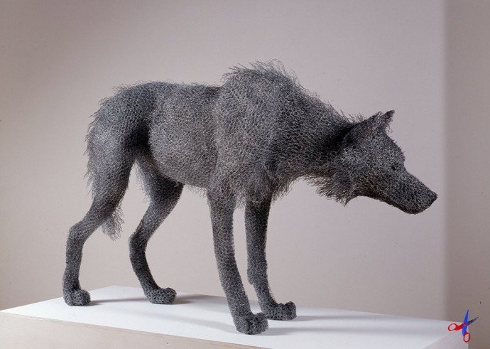 Скульптуры животных из проволоки