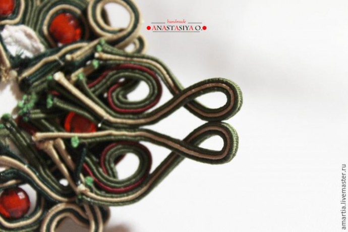 Создание шикарного сутажного браслета с агатом: часть 3