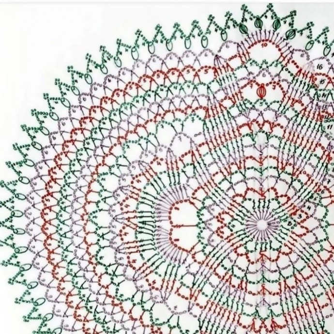 Овальная салфетка