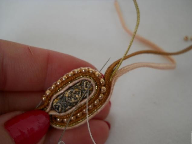 Сутажные серьги "Ромашки по-восточному": мастер-класс, часть 2