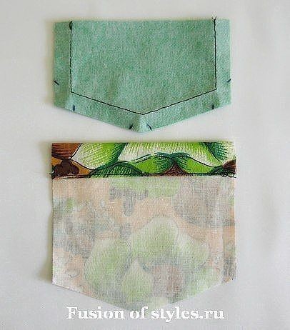 Накладной карман с клапаном: мастер-класс