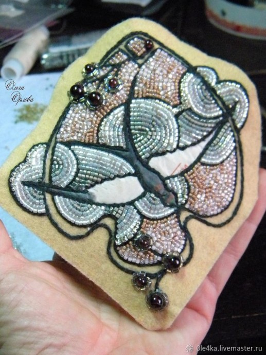 Вышиваем бисером "Облачко": часть 2