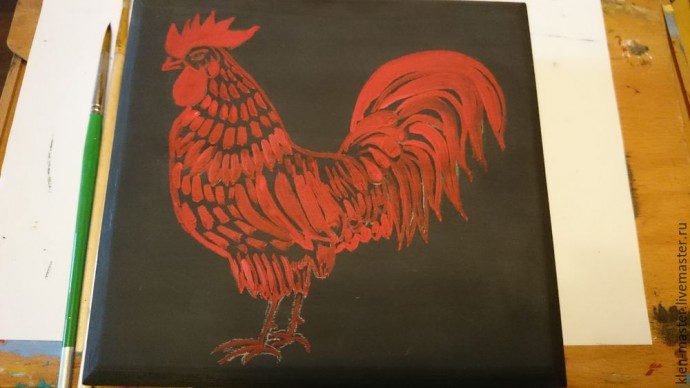 Расписываем шкатулку в свободном стиле