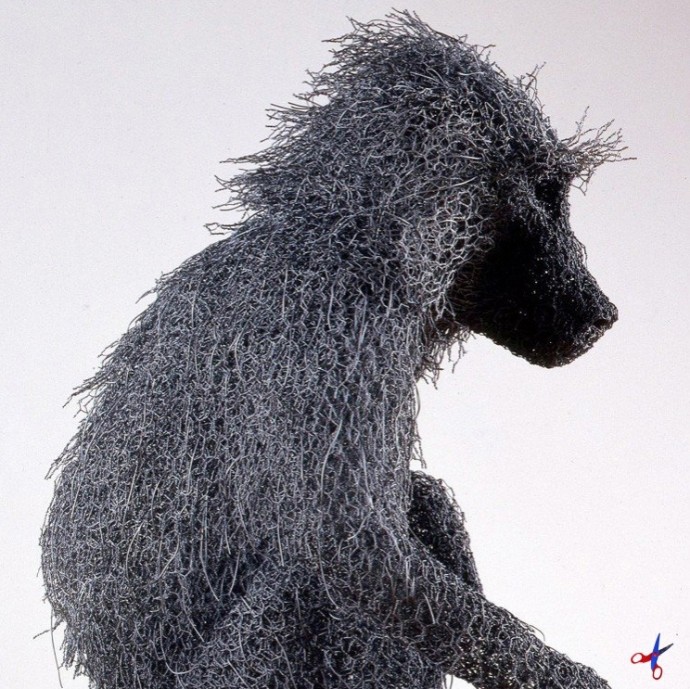 Скульптуры животных из проволоки