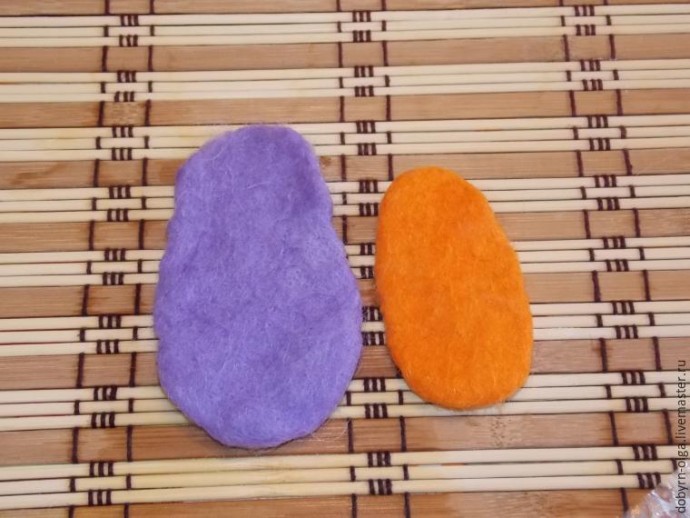 Позитивный пёс Шарик, выполненный в технике сухого и мокрого валяния: часть 2