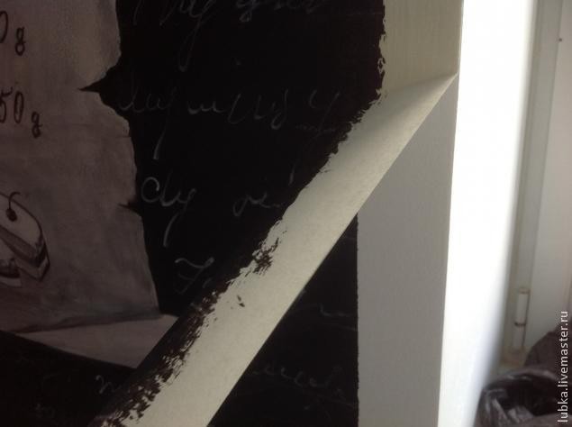 ​Роспись скинали кухни "Черно-белая графика": часть 3