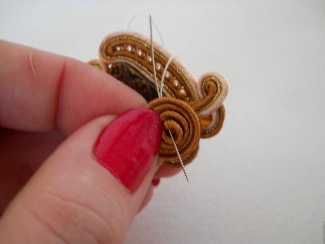 Сутажные серьги "Ромашки по-восточному": мастер-класс, часть 3