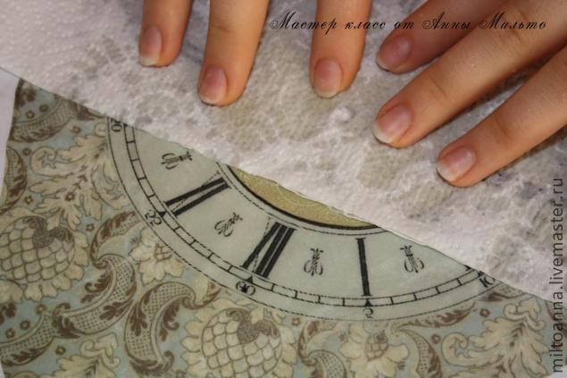 Часы в технике классического декупажа: часть 1