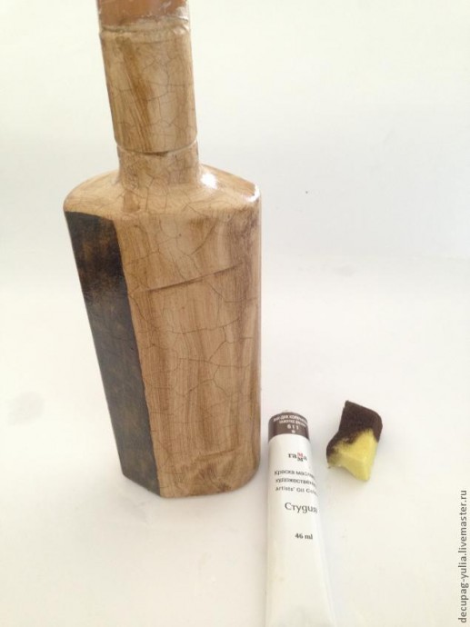 Декупаж с применением 2-шагового кракелюра: часть 2