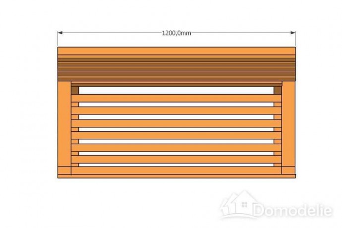 ​Небольшая скамейка для дачи