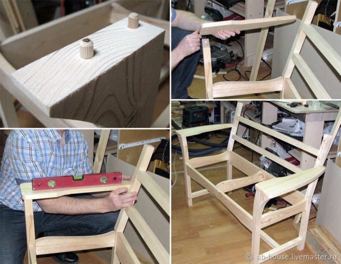 Мастерим дачную скамью "Полевая ромашка": часть 2