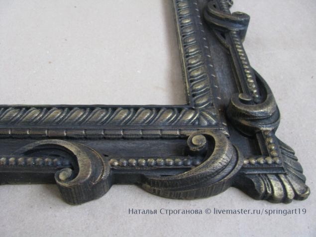 Рама для зеркала: золочение и старение рамы, часть 2 Рама для зеркала: золочение и старение рамы, часть 2