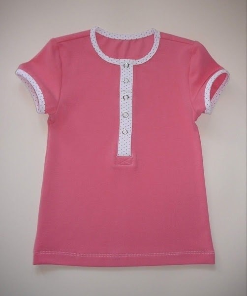 Застежка поло без воротника