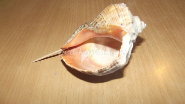 Кораблик из ракушек: мастер-класс