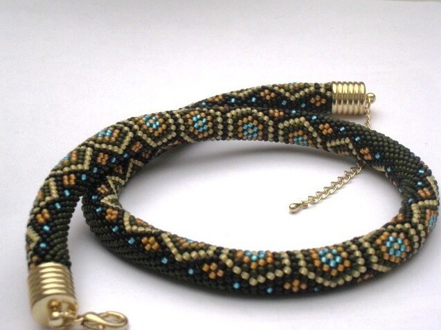 Плетем жгут "Черепаховая осень"