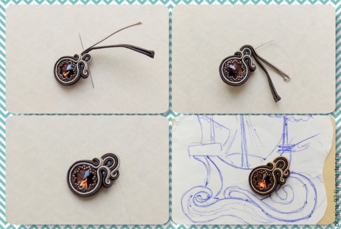 Создаем брошь "Парусник": часть 1